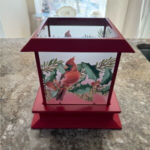 Red Cardinal Candle Holder